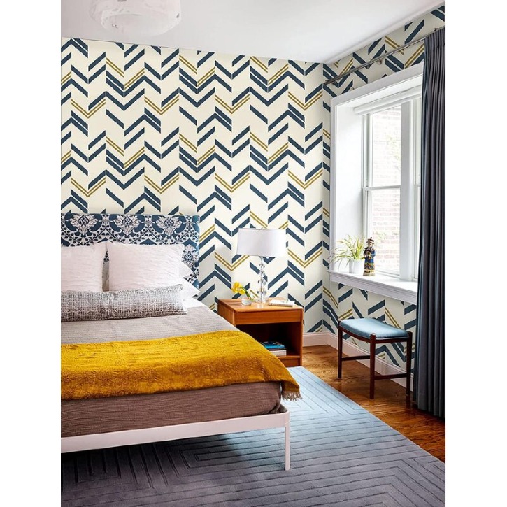 Stripe+Peel+And+Stick+Wallpaper+Blue+Gold+Wallpaper+Self-Adhesive+Removable+Decorative+Wallpaper+For+Bedroom+Living+Room+Easy+To+Apply (5).jpg