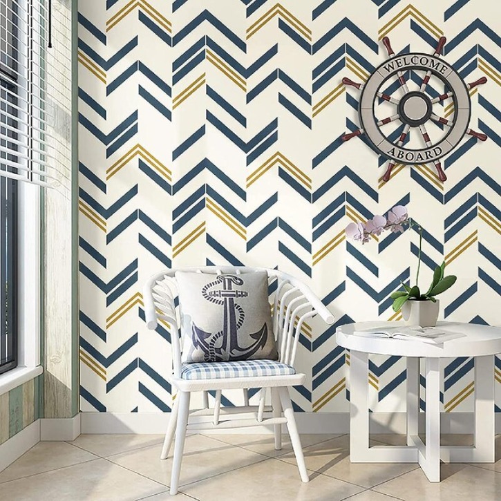 Stripe+Peel+And+Stick+Wallpaper+Blue+Gold+Wallpaper+Self-Adhesive+Removable+Decorative+Wallpaper+For+Bedroom+Living+Room+Easy+To+Apply (4).jpg